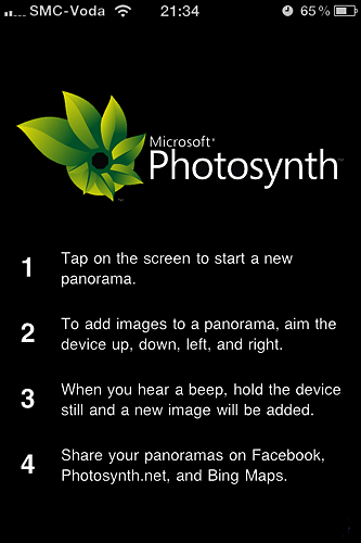 Photosynth 全景拍攝 iPhone App