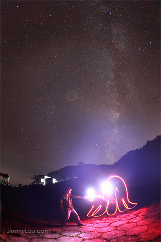 梅州陰那山:銀河