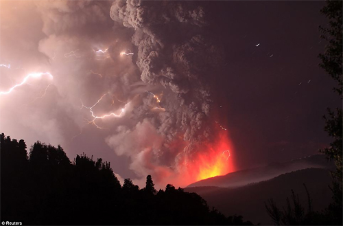 智利火山爆發