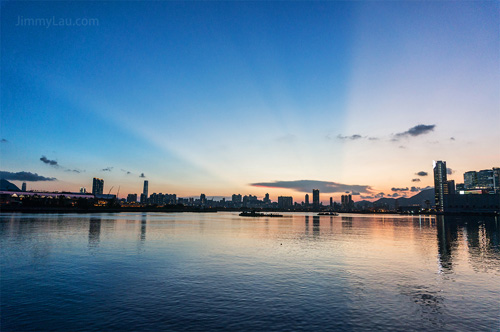 觀塘海濱花園日落