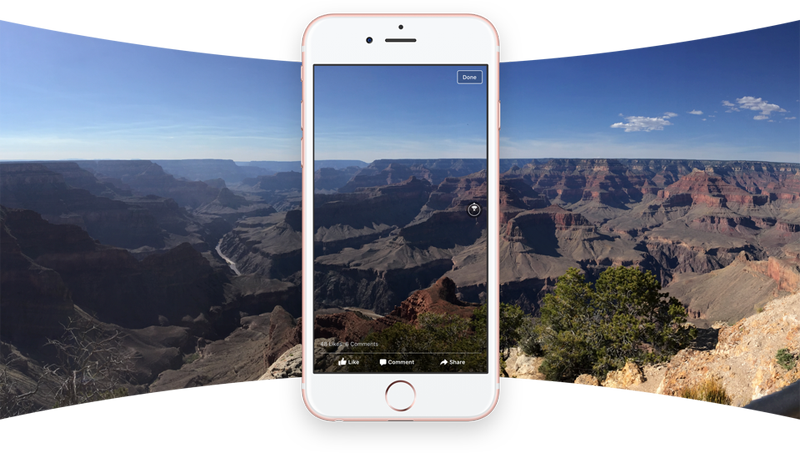 Facebook支援360度相片