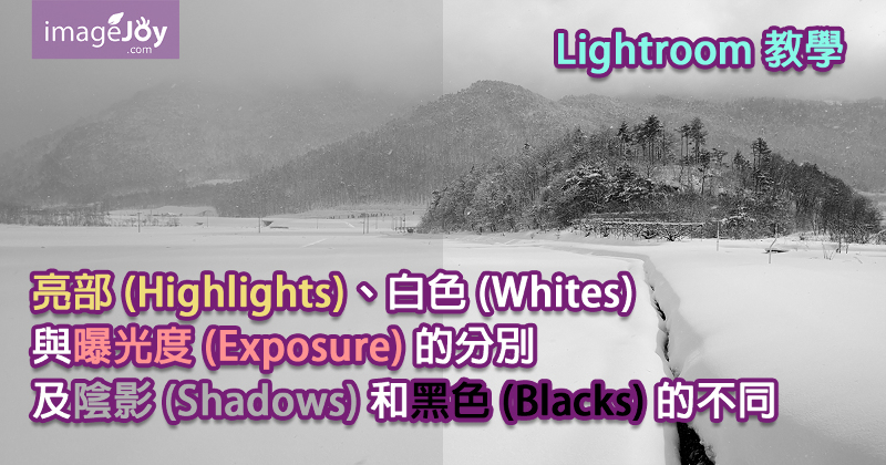 亮部(Highlights)與白色(Whites)的分別